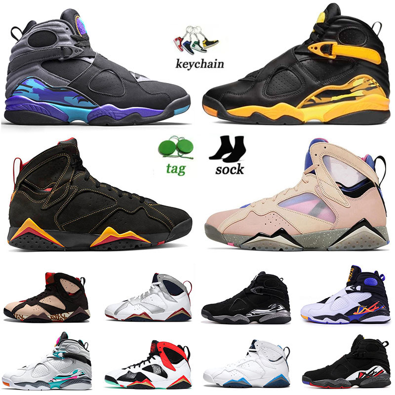 

2022 Fashion Jumpman 8 Mens Womens 8s Basketball Shoes 7 7s Size US 13 Oregon Citrus Sapphire Aqua Black Taxi White Playoff Hare South Beach Off Trainers Sneakers, B49 black purple 40-47