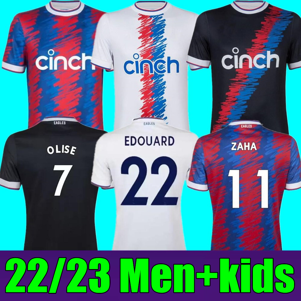 

2022 2023 CRYSTAL OLISE Third Soccer Jerseys 22 23 PALACE ZAHA EZE J.AYEW Away maillots de foot BENTEKE MILIVOJEVIC MATETA ANDERSEN GALLAGHER Home Football shirt Kit