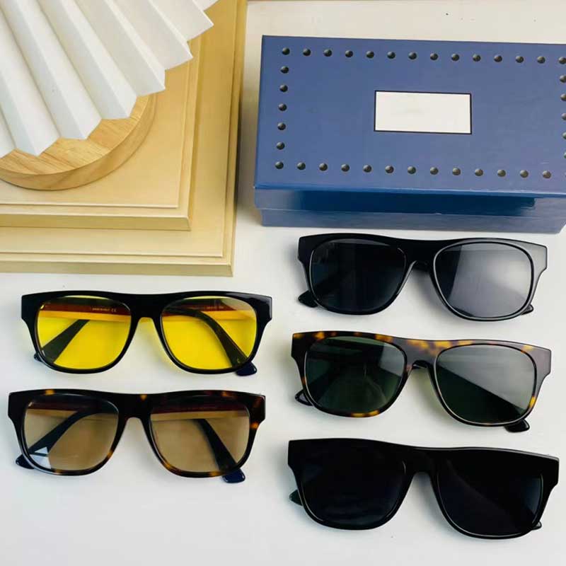 Classique Hommes Dames Acétate Lunettes De Soleil 0341S Style Rétro Voyage D'affaires Unique Temples Designer Lunettes avec Boîte D'origine