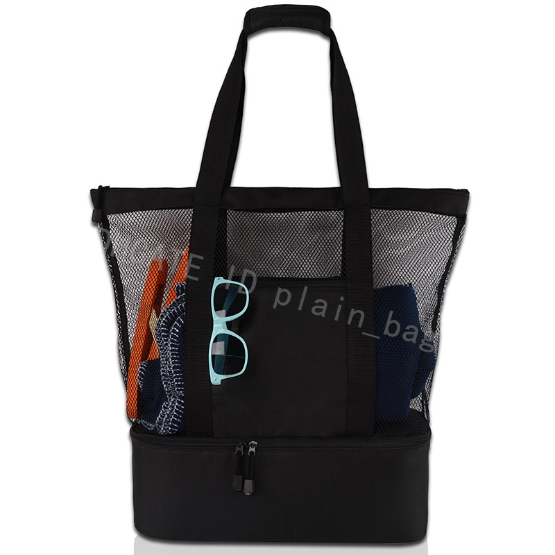 2022 NOUVEAU portefeuille Sac fourre-tout à isolation thermique Cold Storage Cold Portable Plage de plage haut de gamme Mesh sac à main portefeui