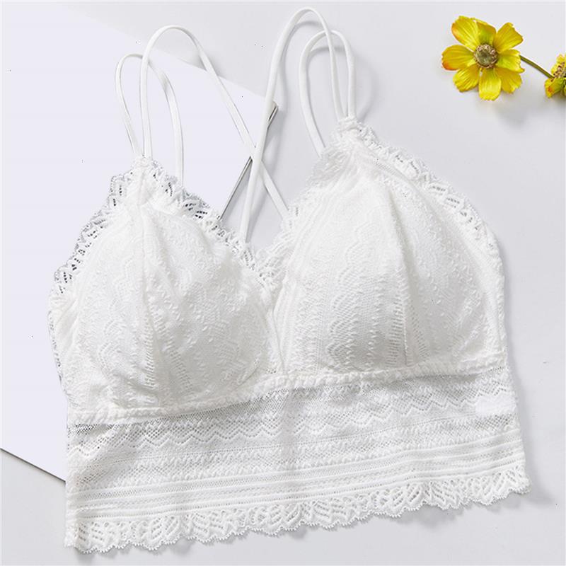 

Sexy Seamless Lace Bralette Womens Tank Bra Summer Lingerie Girls Camisole High Quality Breathable Tube Top, White