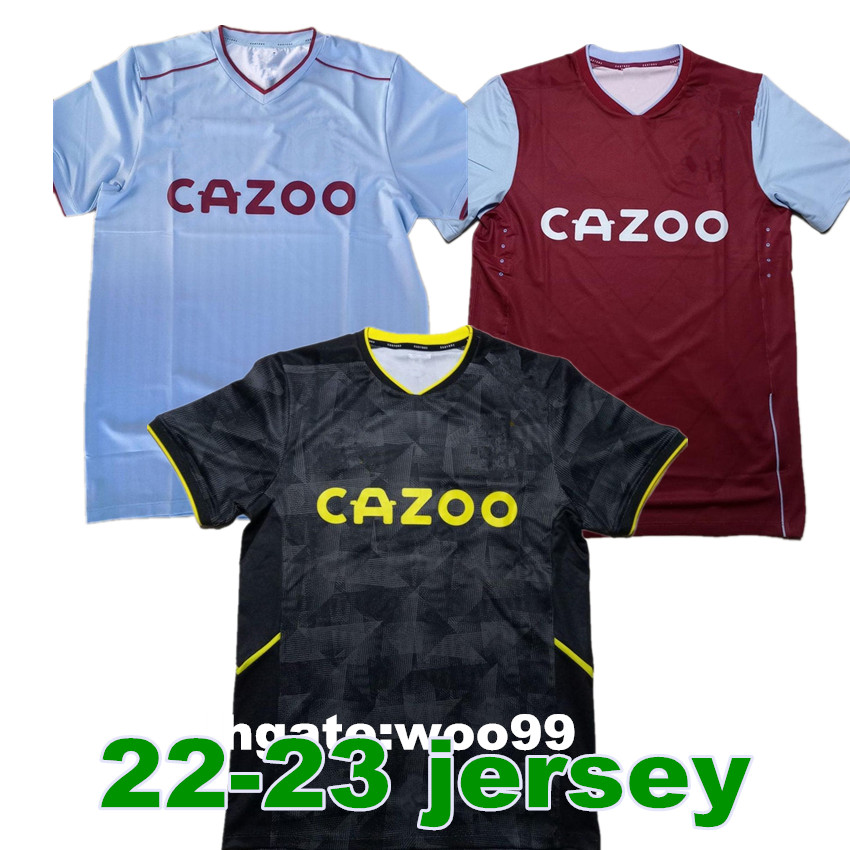 

21 22 23 Aston BUENDIA McGINN Soccer Jerseys TRAORE BARKLEY 2022 2023 WATKINS WESLEY EL GHAZI M.TREZEGUET INGS DAVIS Football Shirt men and kids kits, 21-22 home