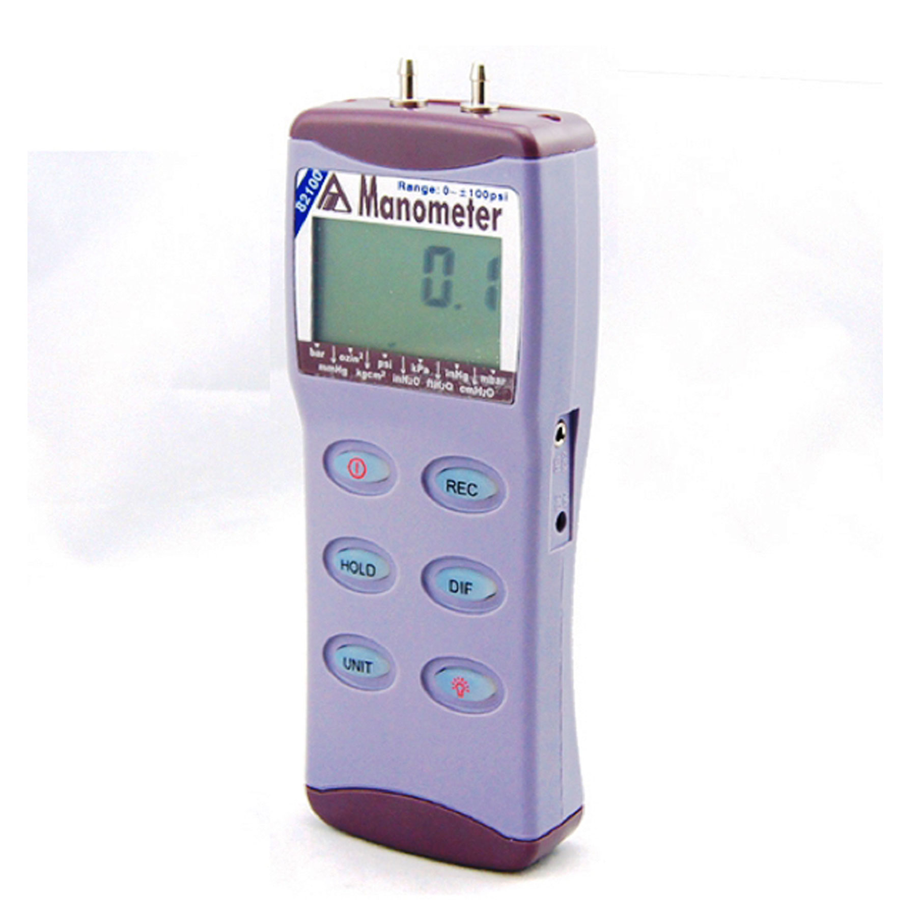

Portable AZ82100 digital gauge/differential pressure meter Manometer range 0-100Psi Hight Resolution 0.01Psi
