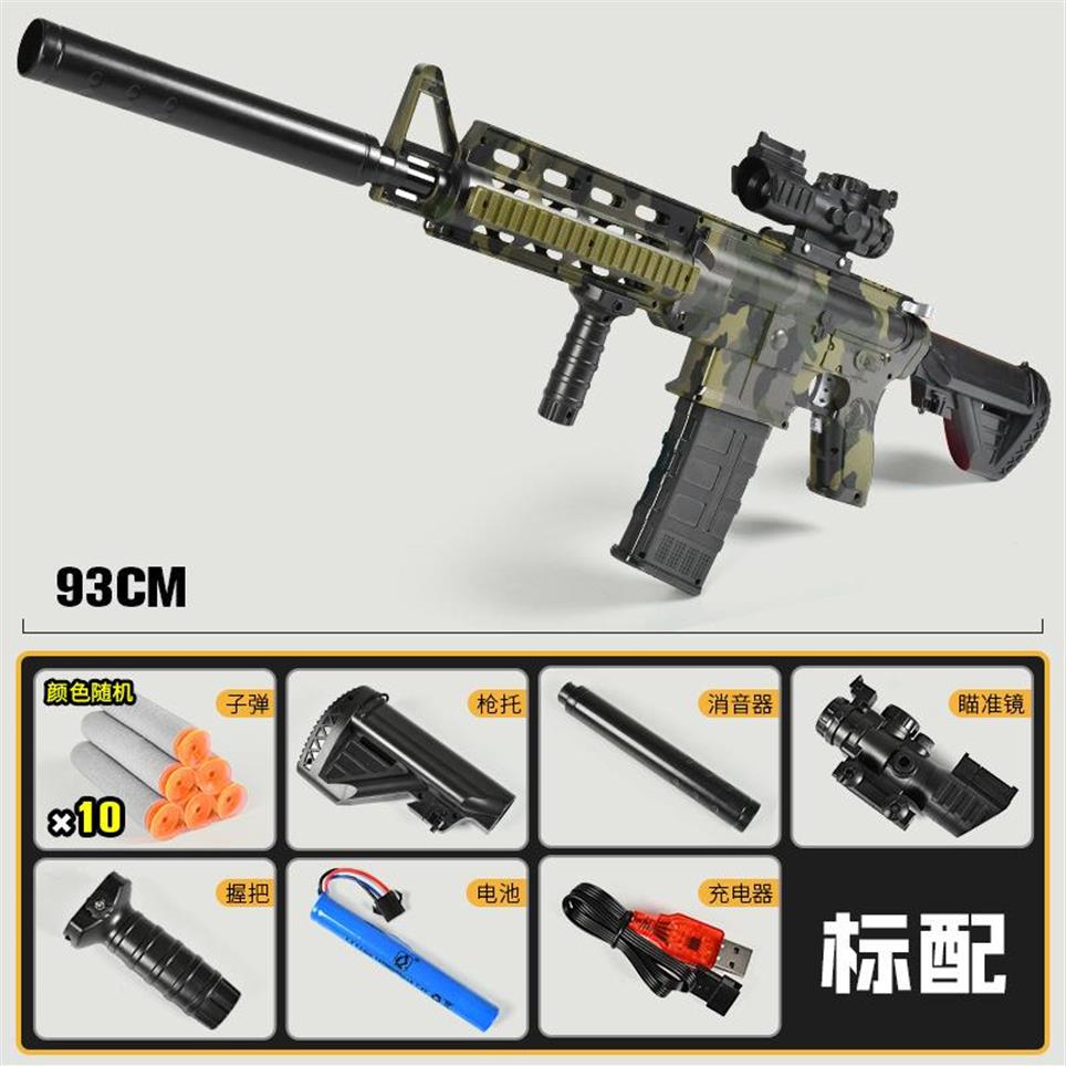 

Electric Burst Toy Airsoft Gun Rifle Sniper Pistol Foam Dart Blaster Replica With Soft Bullets For Children Adults CS Fighting201J