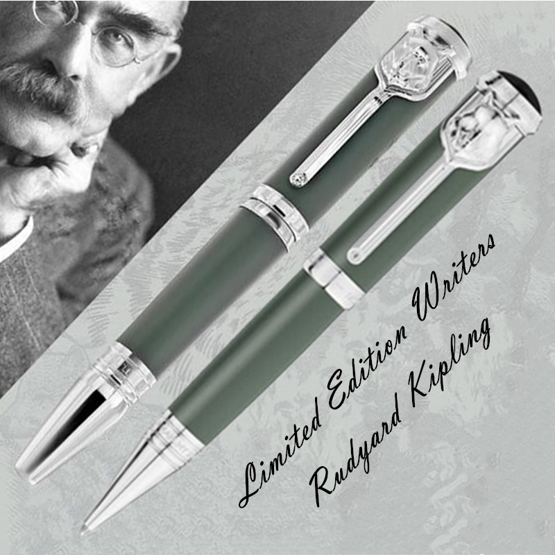 

Limited Edition Writers Rudyard Kipling Signature RollerBall Pen Ballpoint Pen Unique Design Writing Office Stationery With Serial Number, As picture shows