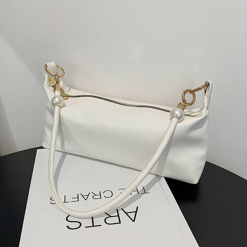 

showecomfort01 2022 fresh bag female new net red fashion trend with One Shoulder Messenger Bag pearl barrel bag, Blue