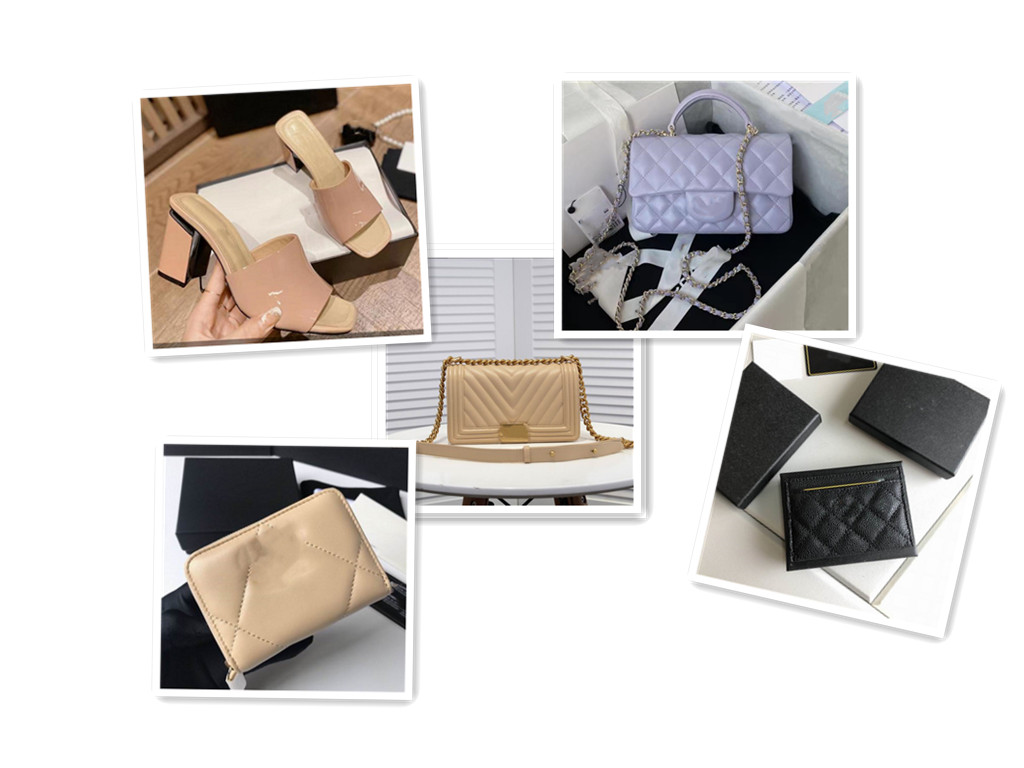 

2022 High Quality Shoulder Bag wallet sandal, 6 items