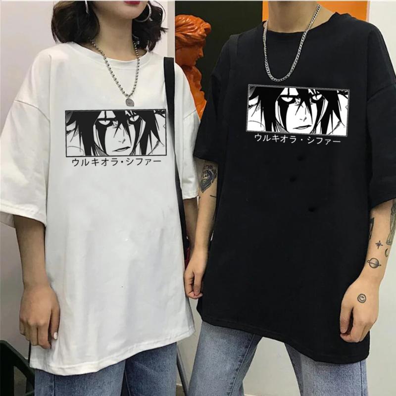

Men's T-Shirts Japanese Anime Bleach T Shirt Men Kawaii Kurosaki Ichigo Graphic Tees Funny Harajuku Cartoon Zaraki Kenpachi Male, 5846kkk