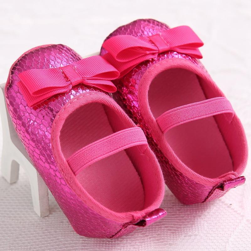 

First Walkers Spring And Autumn Women -1 Baby PU Soft Princess Toddler Shoes, Black