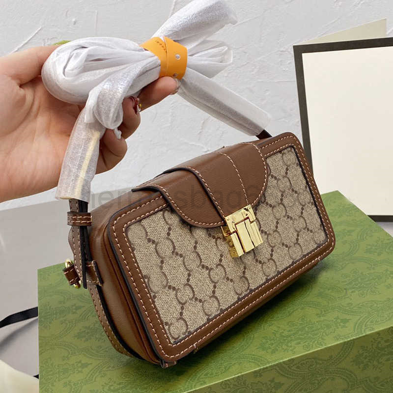 

LIUS Luxurys Designers bag Canvas Handbag Purse Mini Box Fashion Letter Crossbody Classic Camera Bags Women Shouider Interior Wallet Card 20cm, Just box