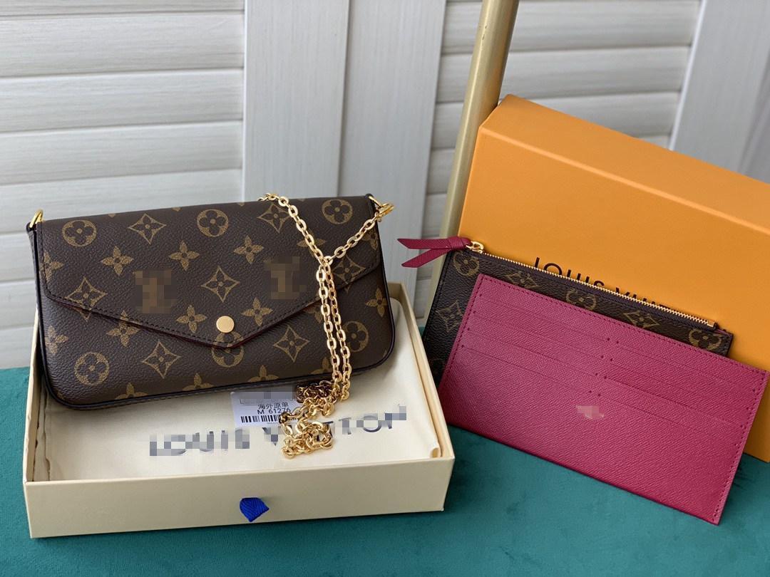 

Designers Women Favorite Leather Chain Handbags Multi Pochette Purses Accessoires Mini 3 pcs Crossbody Shoulder Bags GGs LVs YSLs louiseity viutonity VUTTONS, For shipping