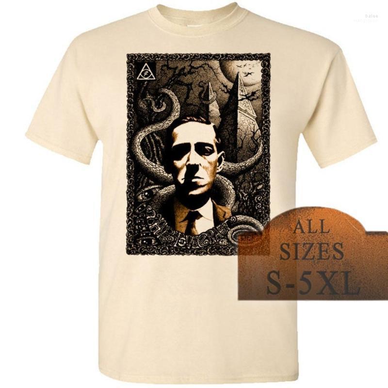 

Men' T-Shirts Lovecraft V10 Poster Men T Shirt Natural White Grey All Sizes -5XLMen, Men-darkpurple