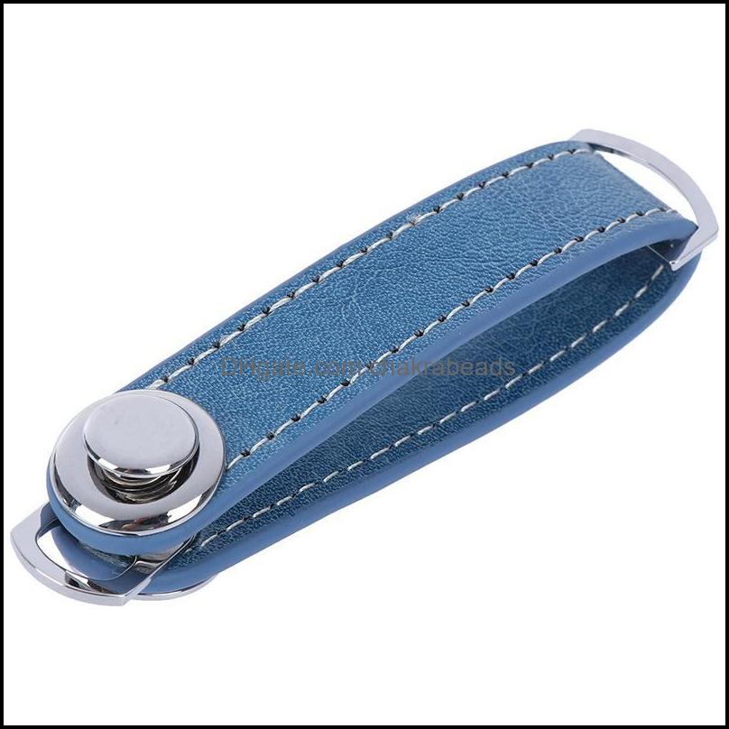 

Keychains Fashion Accessories Portable Leather Compact Key Ring Smart Holder Keys Organizer Clip Chain Pocket Tool Drop Deli Dh2Ab