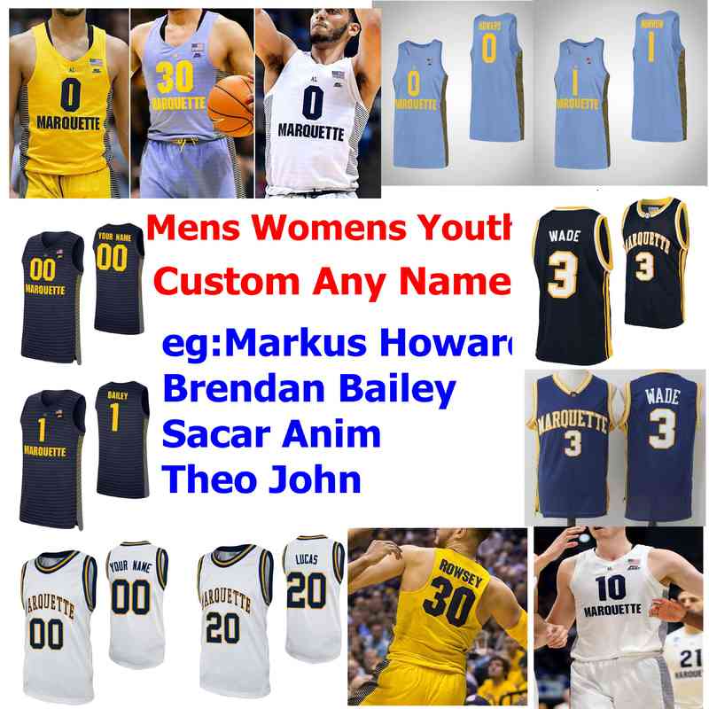 

Marquette Golden Eagles Jerseys Greg Elliott Jersey Jamal Cain Koby McEwen Jayce Johnson rare College Basketball Jerseys Mens Custom Stitche, Mens white stripe
