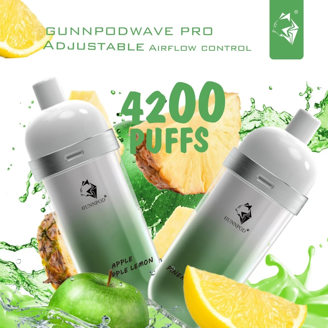 

100% authentic GunnPod wave Disposable Electronic cigarettes Device Kit 4200 Puffs 1250mAh Battery Prefilled 12ml with 14 flavors are available Vape Pen to WA