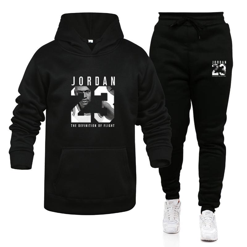 

2022 TrackSuit Autumn And Winter Men's Fashion Brand Suit Hoodie + Trousers Thickened Warm Sportswear Sportswear Hooded, Navy