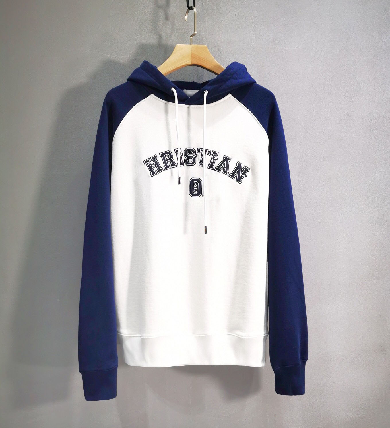 

New AOP jacquard letter knitted sweater in autumn / winter 2023acquard knitting machine e Custom jnlarged detail crew neck cotton dweg3e4ses, Blue