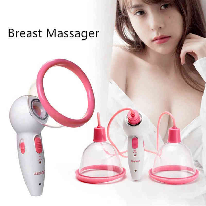

Nxy Bust Enhancer Professionalbreast Massager Electric Female Massage Breast Enlargement Pump Chest Circumference Enlarger Enhancement S/m 220611