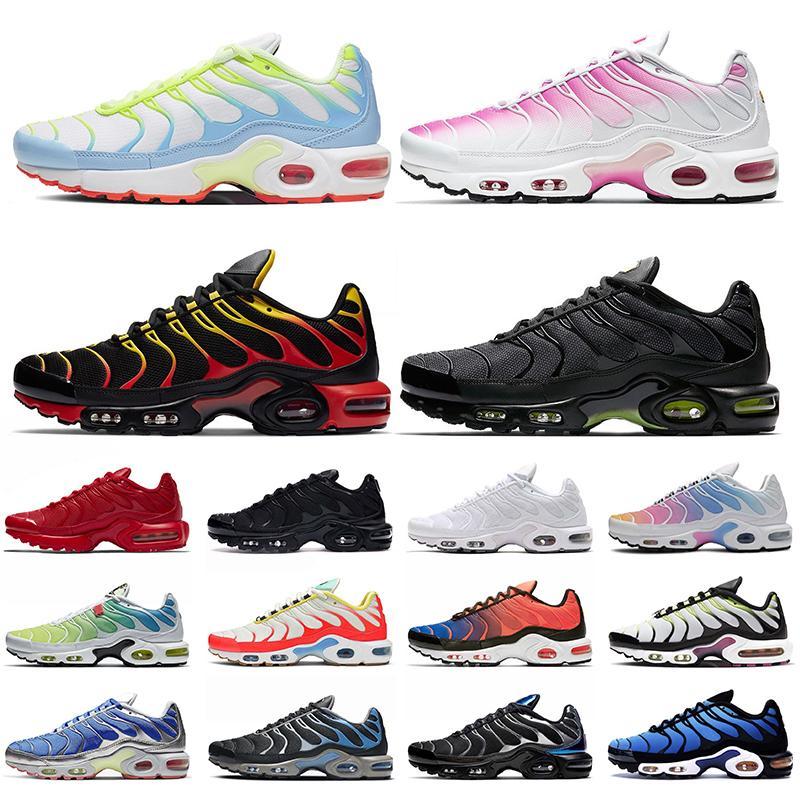 

Hot Fashion Big Size 12 Womens Mens Tn Plus Running Shoes White Pink Gradient Black Red Plus Tn Trainers Sneakers Plus''Air''Max, #10 triple black 36-46