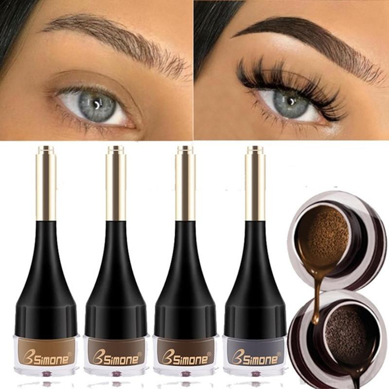 

Makeup Brushes 2022 4 Color Eyebrow Cream Enhancers Long-lasting Waterproof Air-cushion Dye Eye Brows Gel Brown Tinted Liquid Eyebrows Tool