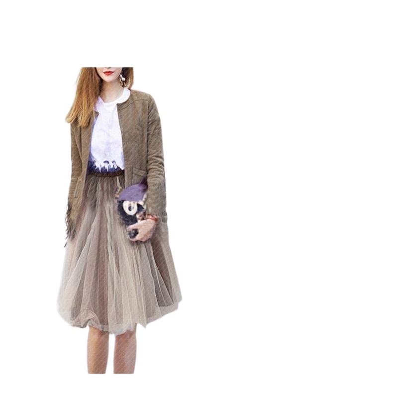 skirts VIIANLES Mesh Sexy Skirt A Line Summer Casual Elastic High Waist Elegant Women Fashion Spring Pleated 2363#-image-790073526