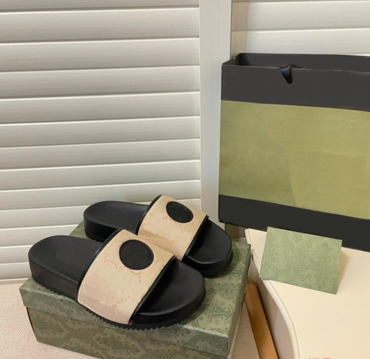 

Womens Platform Sandals Slippers Slide Designer Flat Flip Flops Shoes Luxurious Center Piece G Print Platform Rubber Sandal Casual Shoe with box Size 35-45, Purple