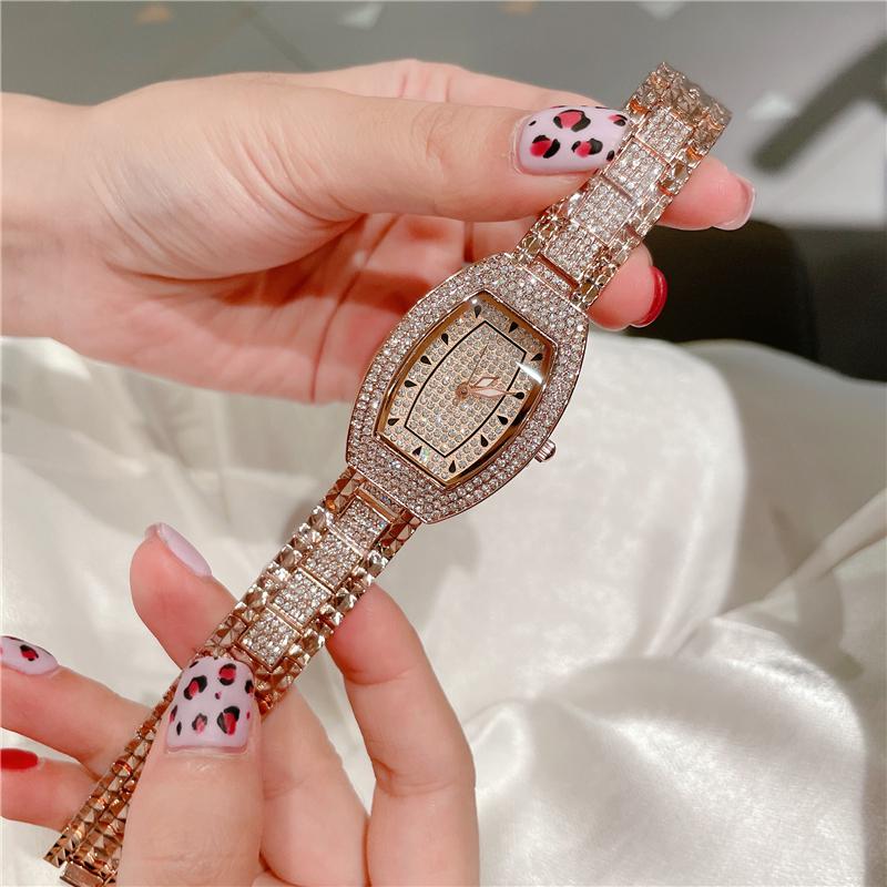 Wristwatches Women Watch Fashion Bling Casual Ladies Female Quartz Gold Crystal Diamond For Clock A308Wristwatches