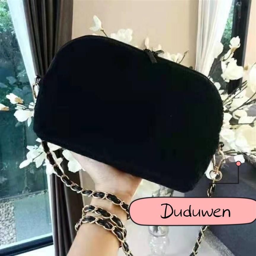 

fashion C symbol flannel shoulder chain bag classic velvet body cross bag VIP gift makeup fur storage bag279I, Customize