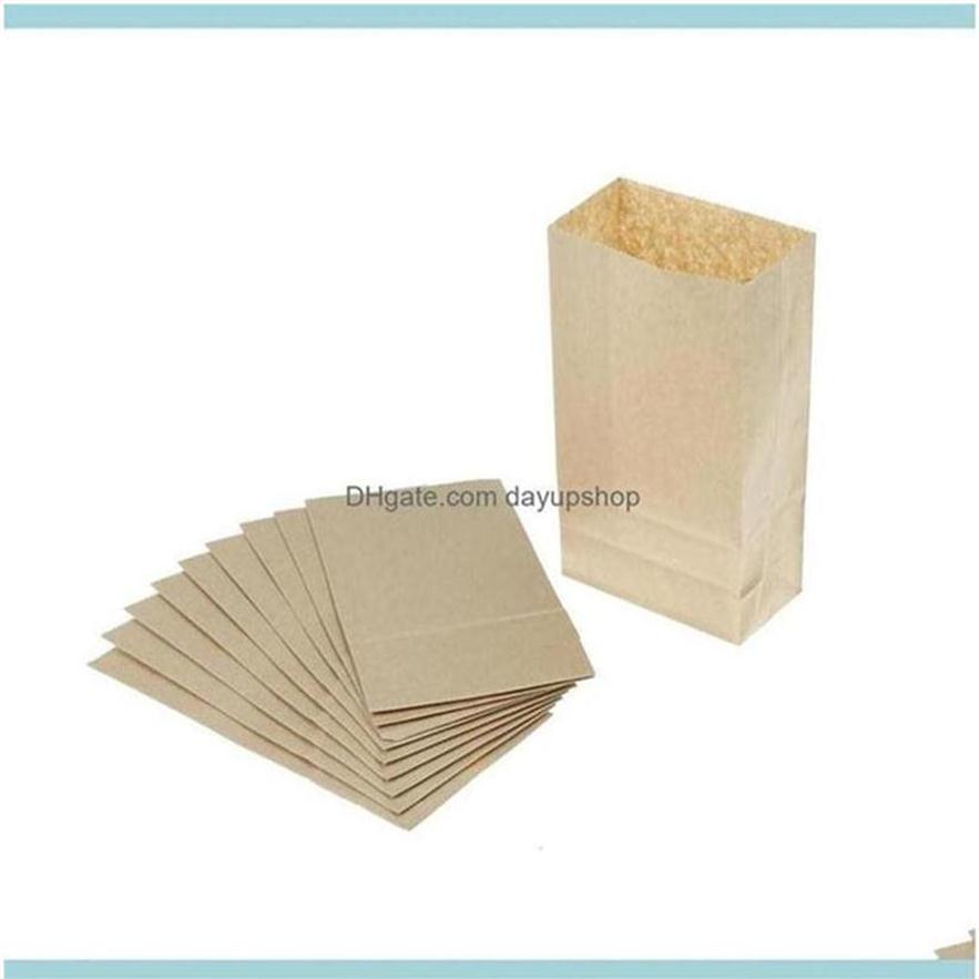 

Wrap Event Festive Party Supplies Home & Garden10Pcs Brown Kraft Paper Bag Gift Bags Packing Biscuits Candy Raft Cookie Bread Nuts223j