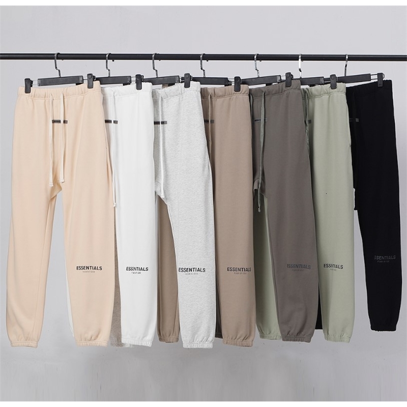 

Fog Essentials Multi Thread Reflective Drawstring Leggings Men' Plush Sweat High Street Pants, White