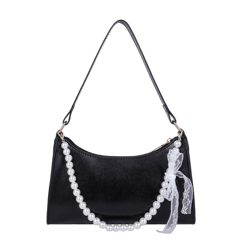 

Evening Bags This Year's Chain Decorative Handbags 2022 Spring And Summer Single Shoulder Messenger Bag Small Square BagEvening, Black
