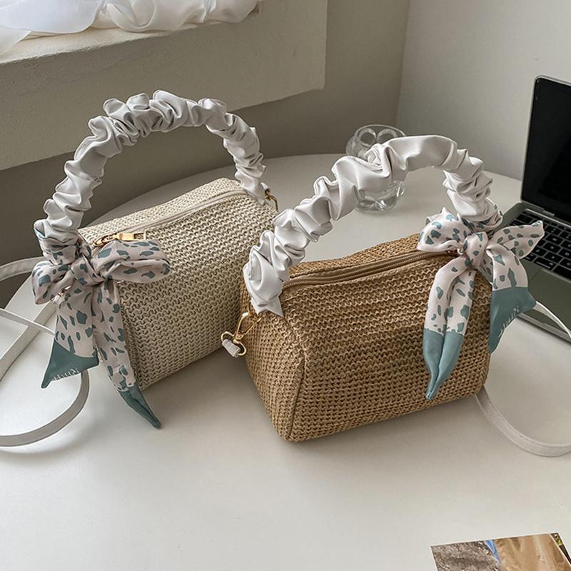 

Evening Bags Casual Ladies Crossbody Woven Chain Women Vintage Khaki Shoulder Girls Armpit Bag Solid Color HandbagsEvening