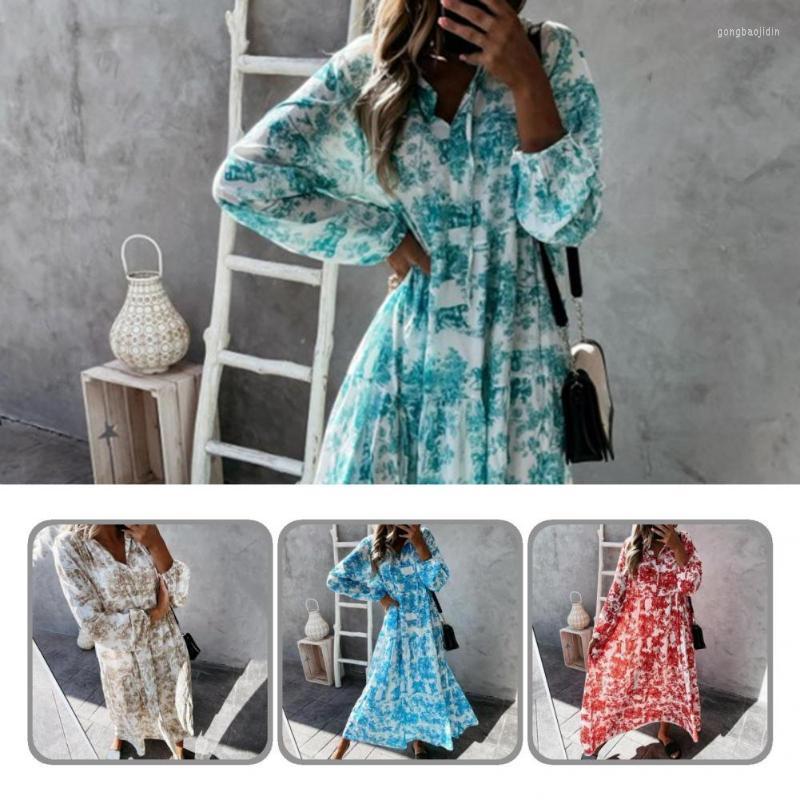 

Casual Dresses Good Workmanship Bohemian Printed Dress For Dating, Red