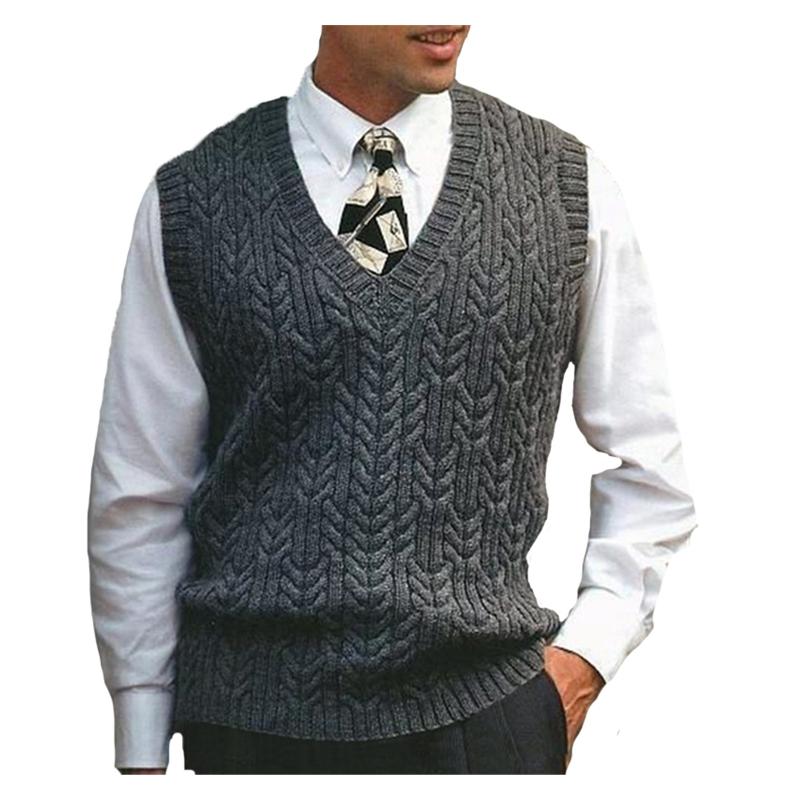 

Men' Sweaters 2022 Mens Sweater Vest Spring Autumn Streetwear Casual Men Clothing Big Sale Slim Fit Solid Color Sleeveless Tops, Black