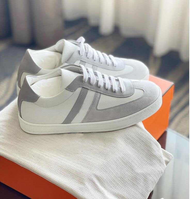 

2022 designer men's rubber sole casual shoes boomerang sneakers walking stitching color low-cut cowhide outdoor sports comfort shoes, 13