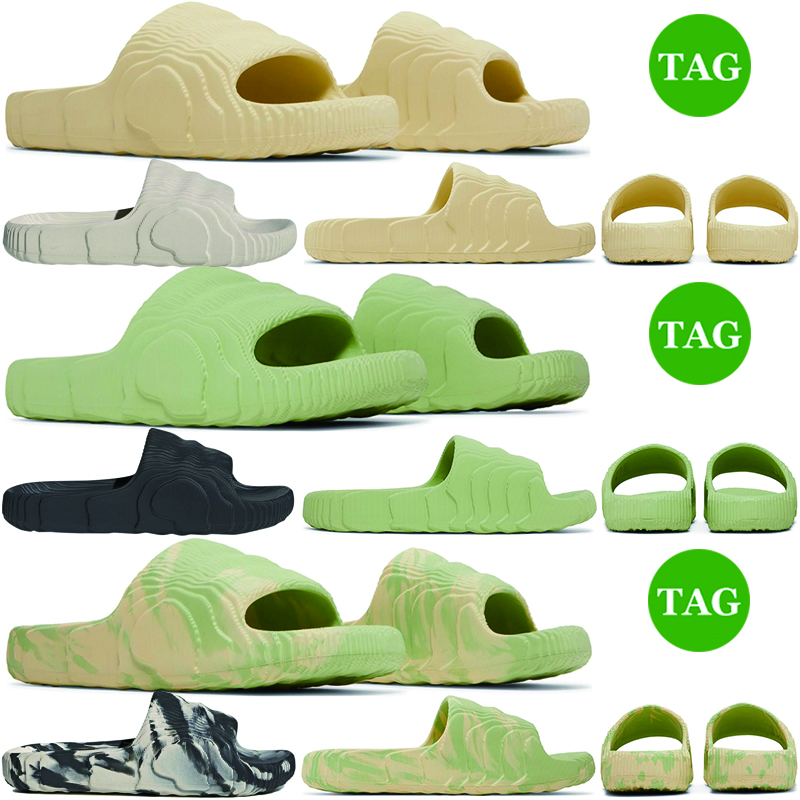 

Hotsale Adilette 22 Slides Designer Slippers Men Women Slide Magic Lime Desert Sand Black Grey Outdoor Scuffs Sandals