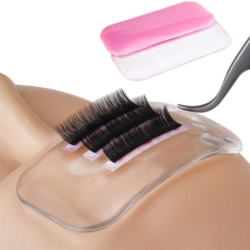 

False Eyelashes Premade Volume Salon Supply Eyelash Extension Stand Lash Grafting Silicone Individual Pad Makeup Tool Head PalletFalse