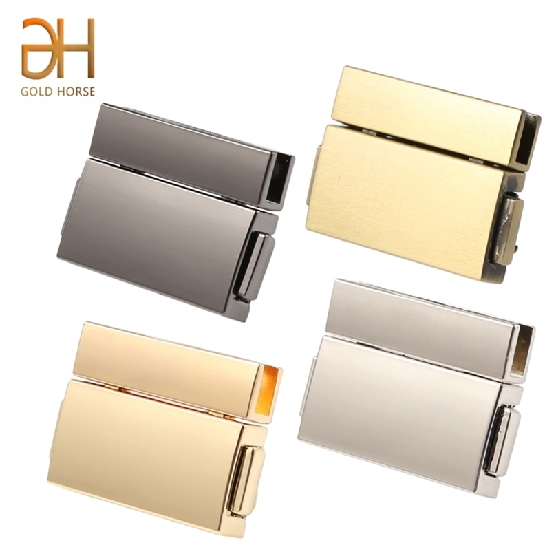 

3 9CM Rectangular Metal Press Push Locks for Women Bag Handbag Spring Lock Snap Decorative Clasps Closure DIY Accessories 220812