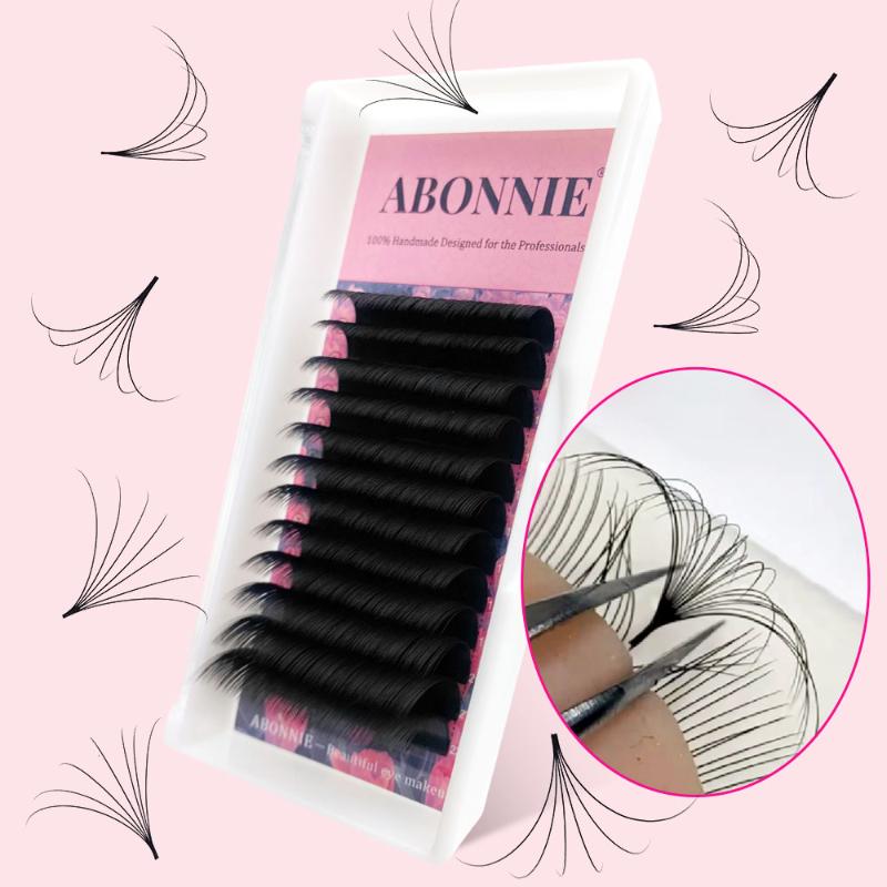 

False Eyelashes Abonnie Fast Blomming Lashes Soft Easy Fan Mega Volume Fans Premium Lash Extensions Supplies For Eye BeautyFalse