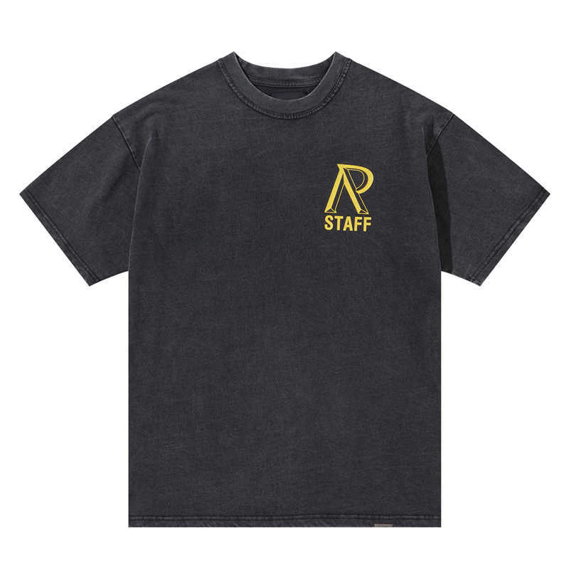 

REPRREESENT STAFF Printed Tee Black Fashion Man Women T-shirt Summer Hip Hop Highstreet FZTX1559, White