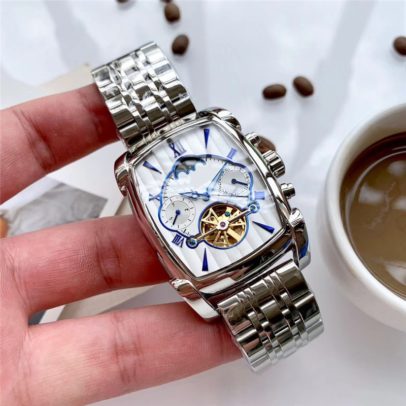 

Men's Watch, Stainless Steel Case, Automatic movement, Wine barrel,