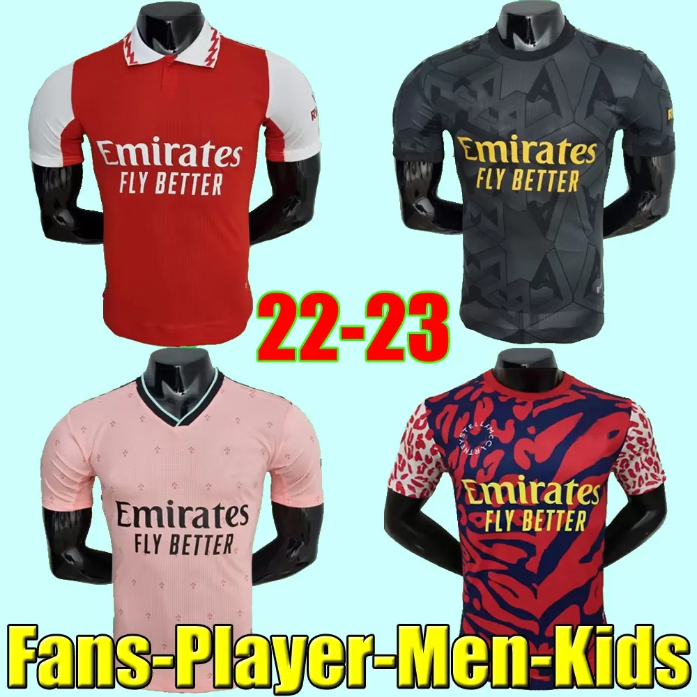 

Thailand 22 23 SMITH ROWE PEPE SAKA soccer jerseys Fans Player version ØDEGAARD THOMAS MARTINELLI TIERNEY 2022 2023 football shirt Men Kids kit sets uniforms, Player men home