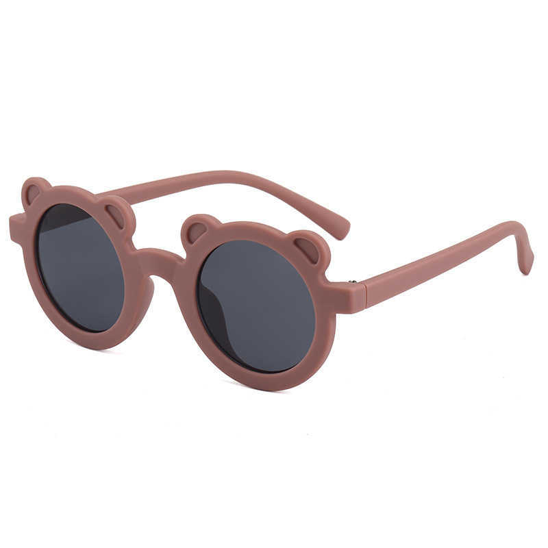 

Round Cute Cartoon Sunglasses Kids Boys Girls Bear Shape Lovely Glasses Children Baby Shades UV Protection Glasses UV400