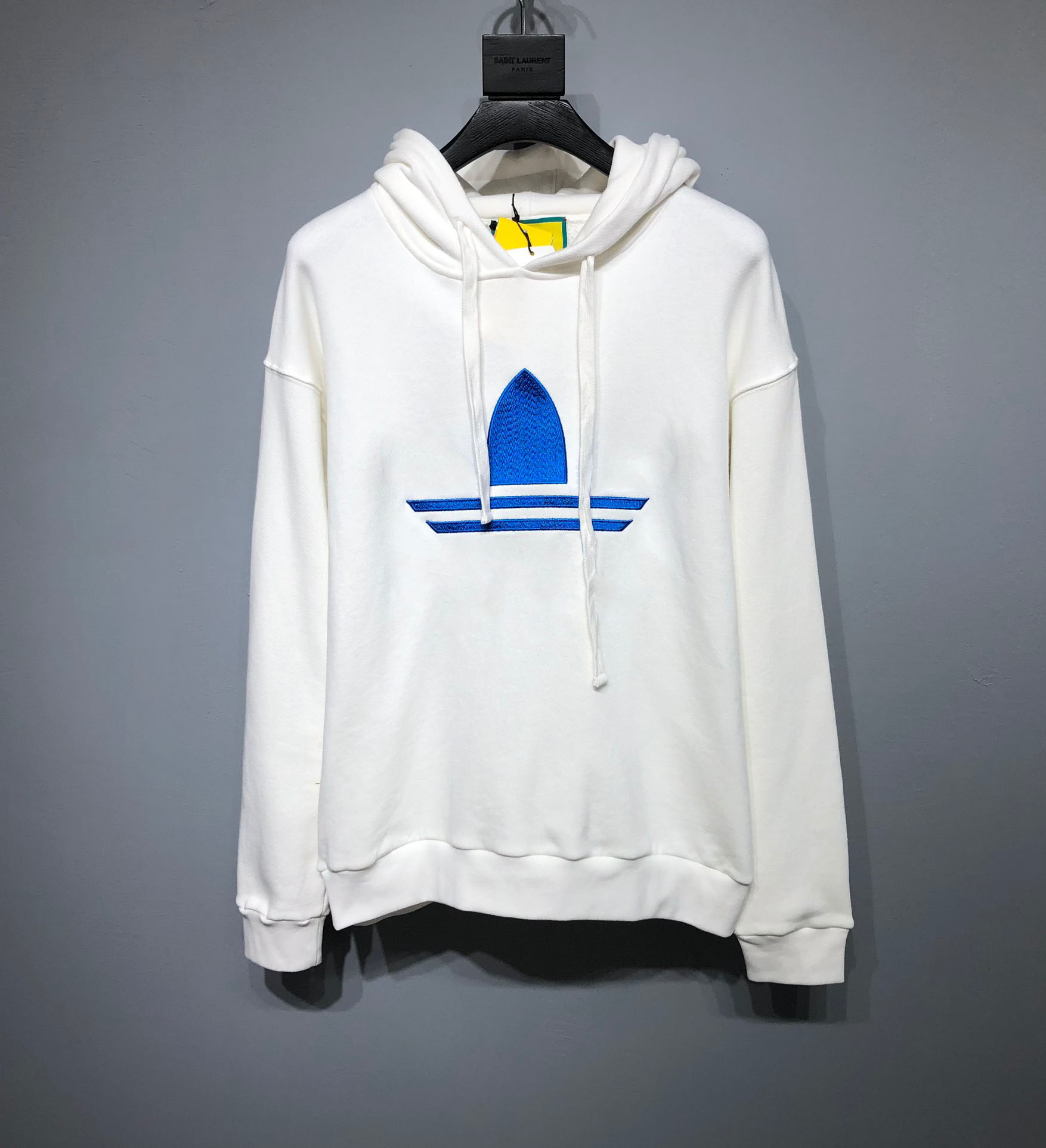 

New AOP jacquard letter knitted sweater in autumn / winter 2021acquard knitting machine e Custom jnlarged detail crew neck cotton dc3da3s5, White
