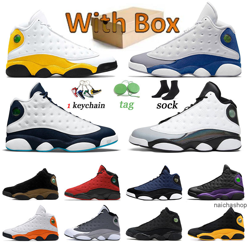 

Comfortable 13 13s Basketball Shoes Jumpman Designer Sneakers Del Sol Red Flint Starfish Hyper Royal French Blue Obsidian Singles Day Mens, 40-47 university gold del sol