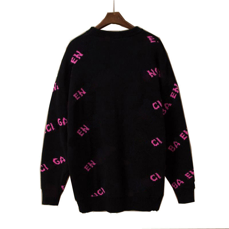 21FW Hoodie Designer Sweater for Men Autumn Pullovers Sweater Sweatshirt with Letters Fashion Mens Sweaters Clothes S-3XL