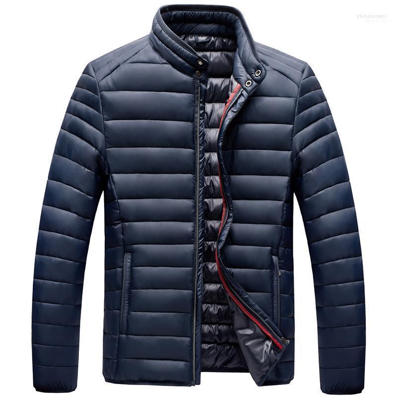 

Men's Vests Cotton-Padded Jacket With Stand-Up Collar Striped Clothes For Fall/Winter Light And Warm Fashionable Comfortable Phin22, Black