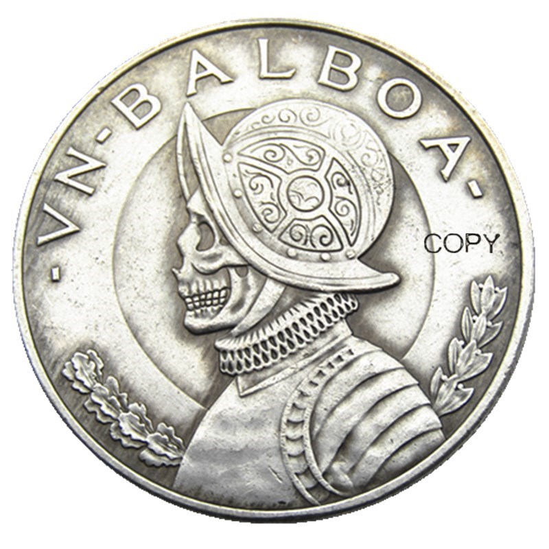 

HOBO Panama 1931 Balboa/1947 Mexico 5 Pesos Silver Plated Foreign Craft Copy Coin Ornaments home decoration accessories