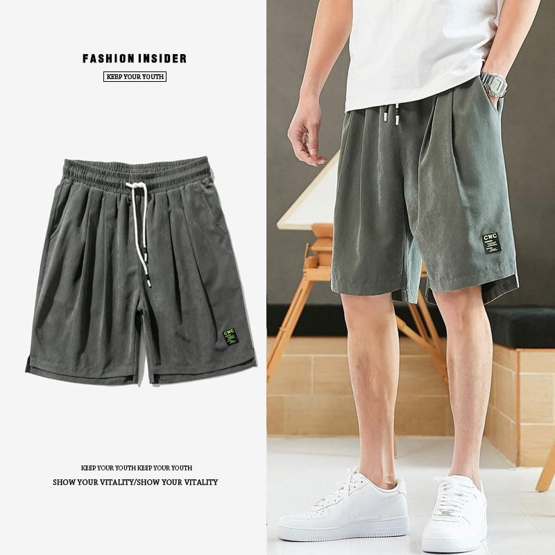 

Men's Jeans Summer Casual Shorts High Street Sports Fitness Stretch Men's Pants Five-point Short Cropped Plus SizeMen's, Black