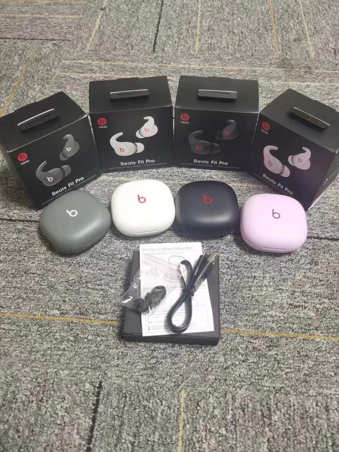 

Beats Fit pro Wireless TWS Earphones Earbuds Bluetooth Headphone In-Ear Earphone For iphone 13, Gray